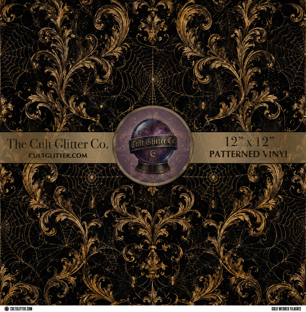 Gold Webbed Filigree - Vinyl