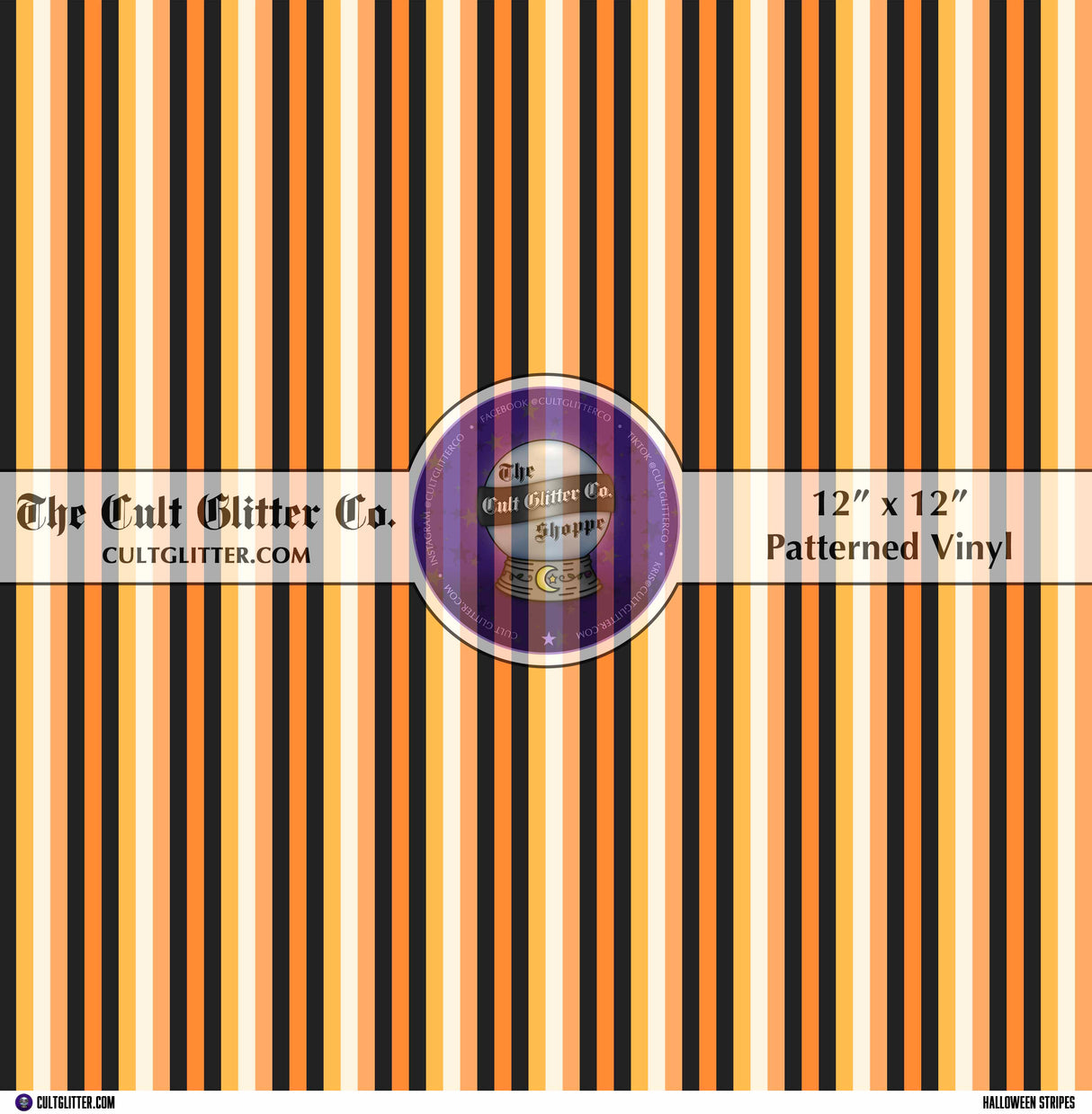 Halloween Stripes - Vinyl