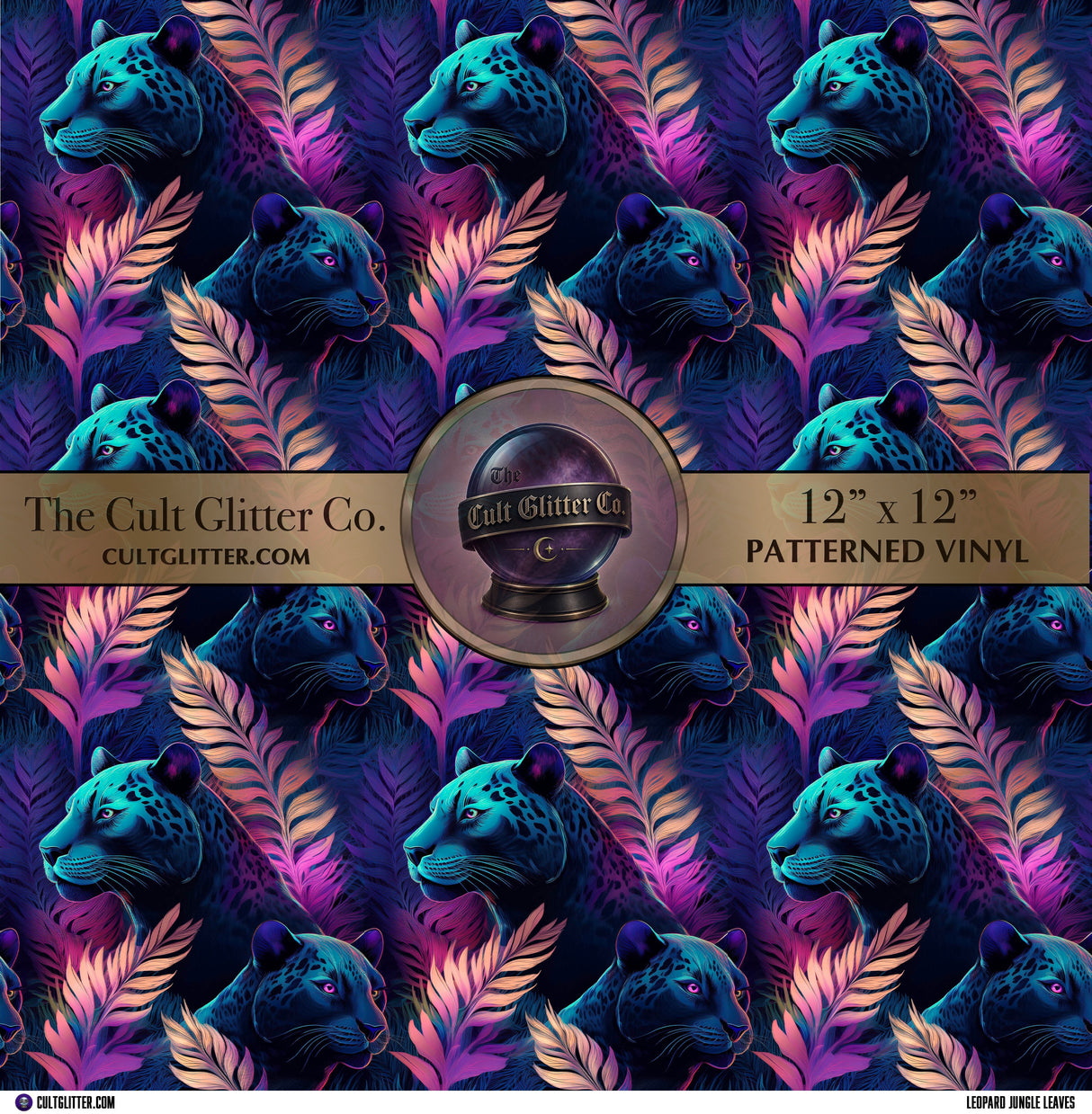 Leopard Jungle Leaves - Vinyl