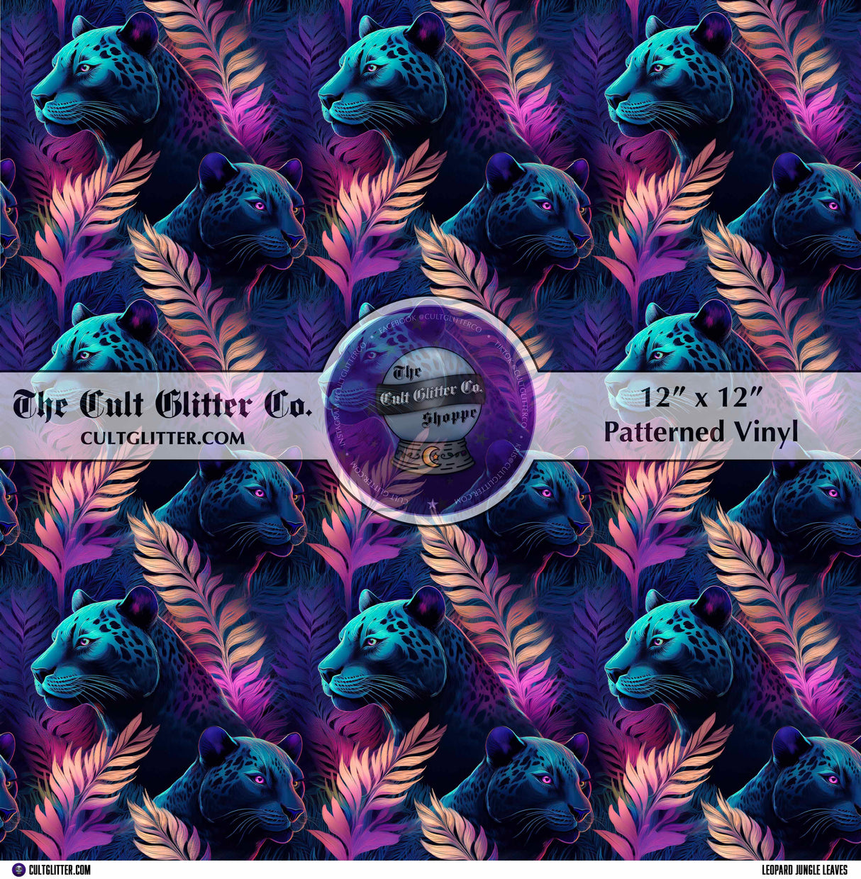 Leopard Jungle Leaves - Vinyl