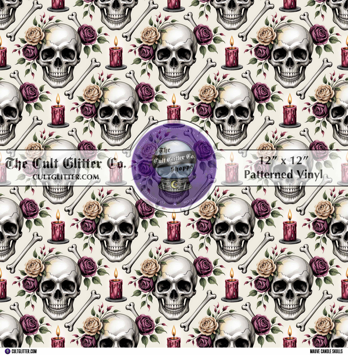 Mauve Candle Skulls - Vinyl