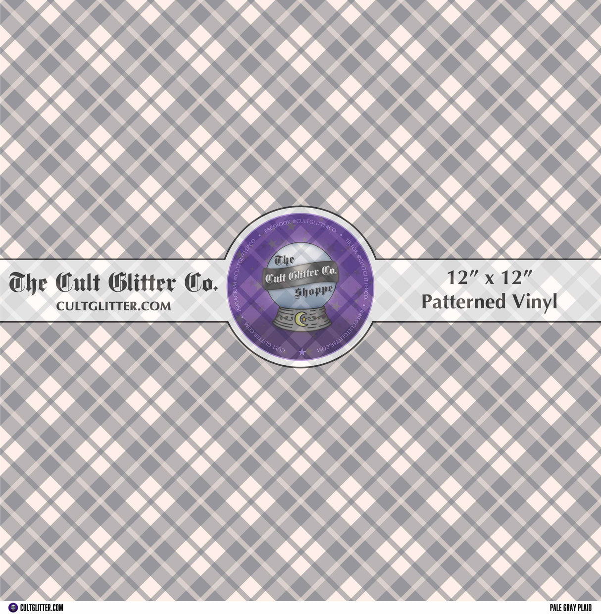 Pale Gray Plaid - Vinyl