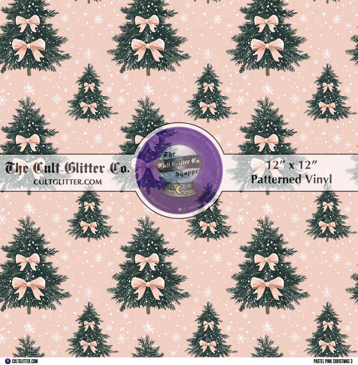 Pastel Pink Christmas 3 - Vinyl