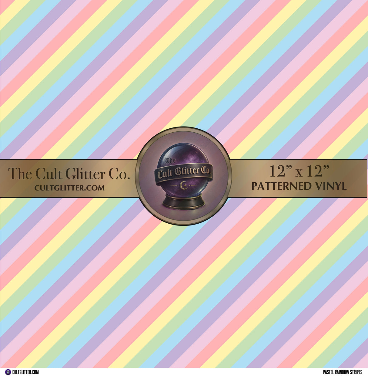 Pastel Rainbow Stripes - Vinyl