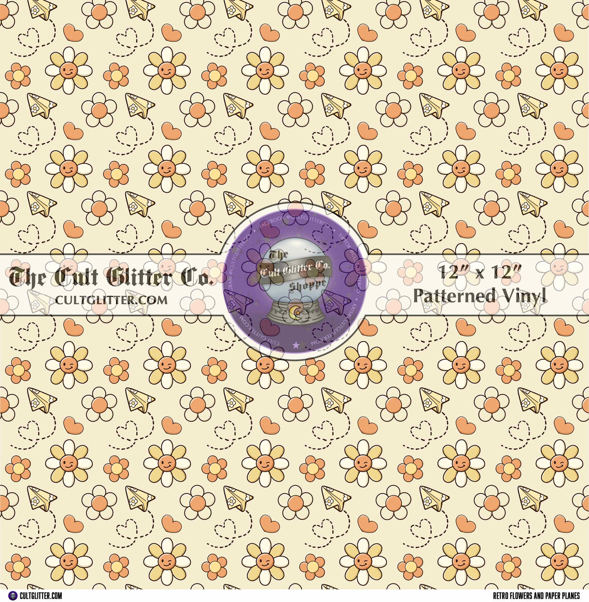 Retro Flowers and Paper Planes - Vinyl