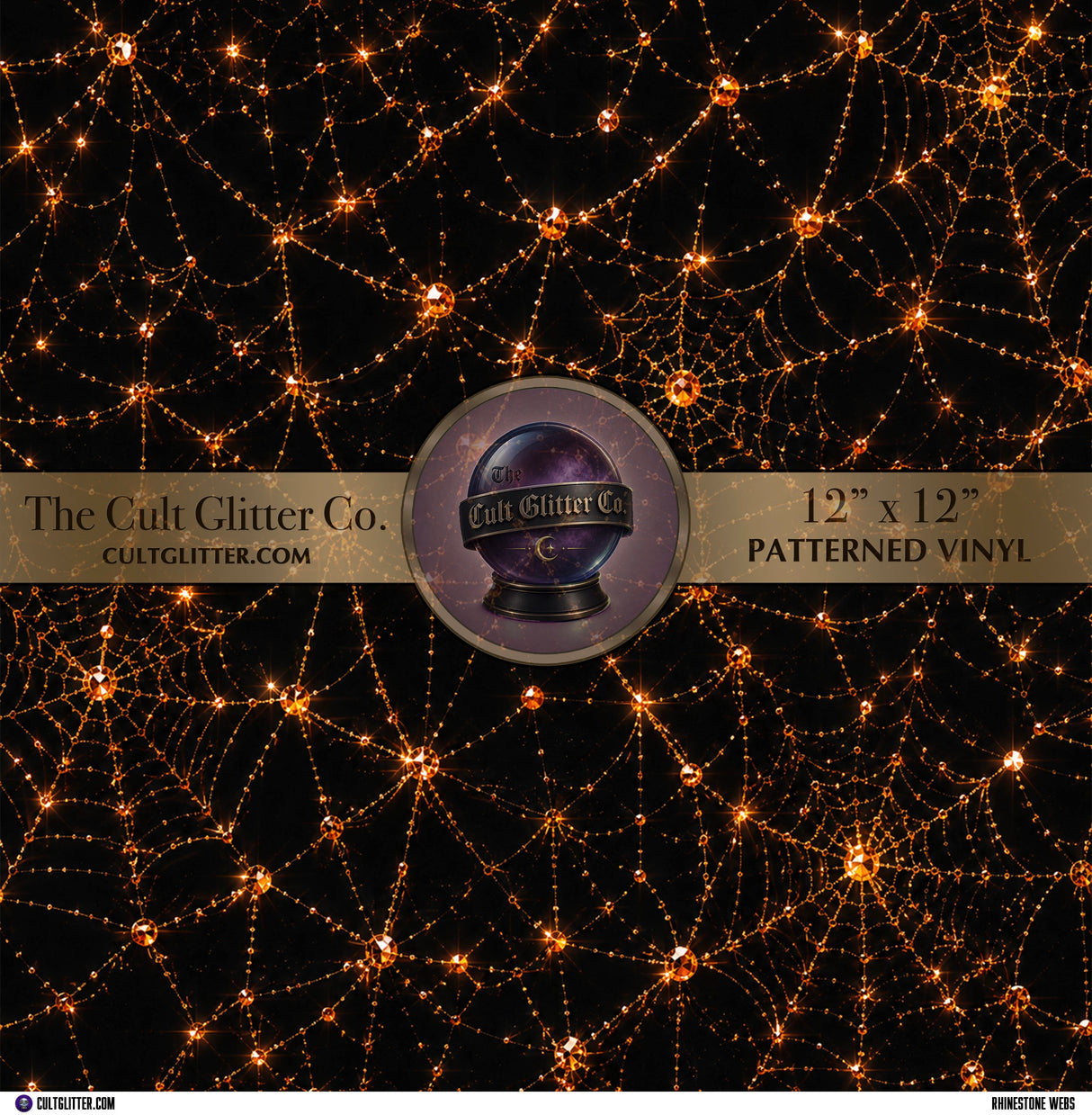 Rhinestone Webs - Vinyl