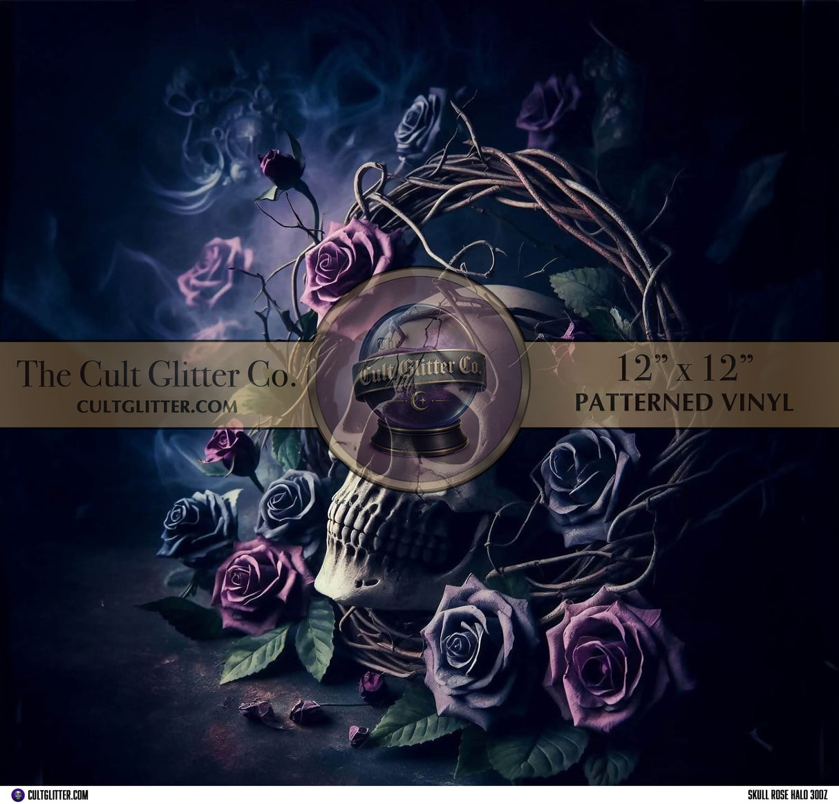 Skull Rose Halo - Vinyl Wrap