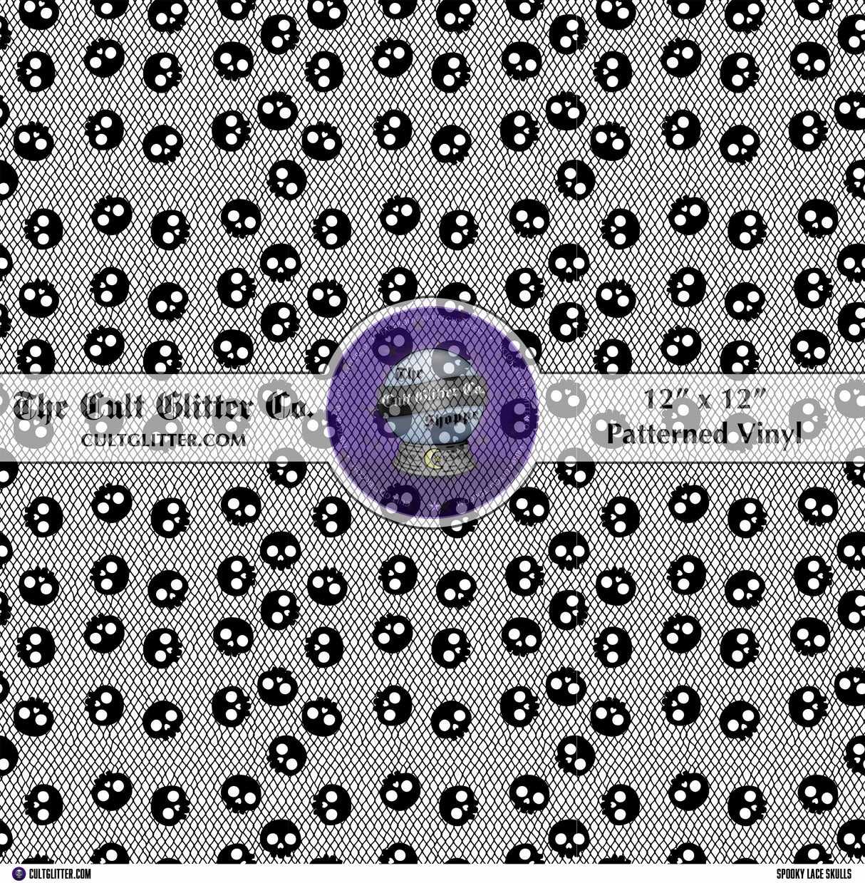 Spooky Lace Skulls - Vinyl