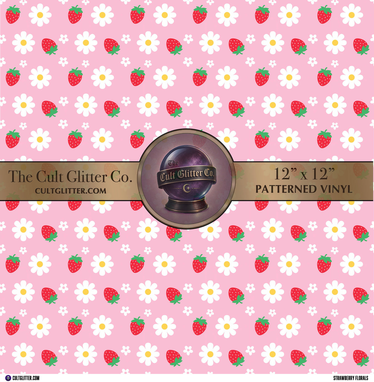 Strawberry Florals - Vinyl