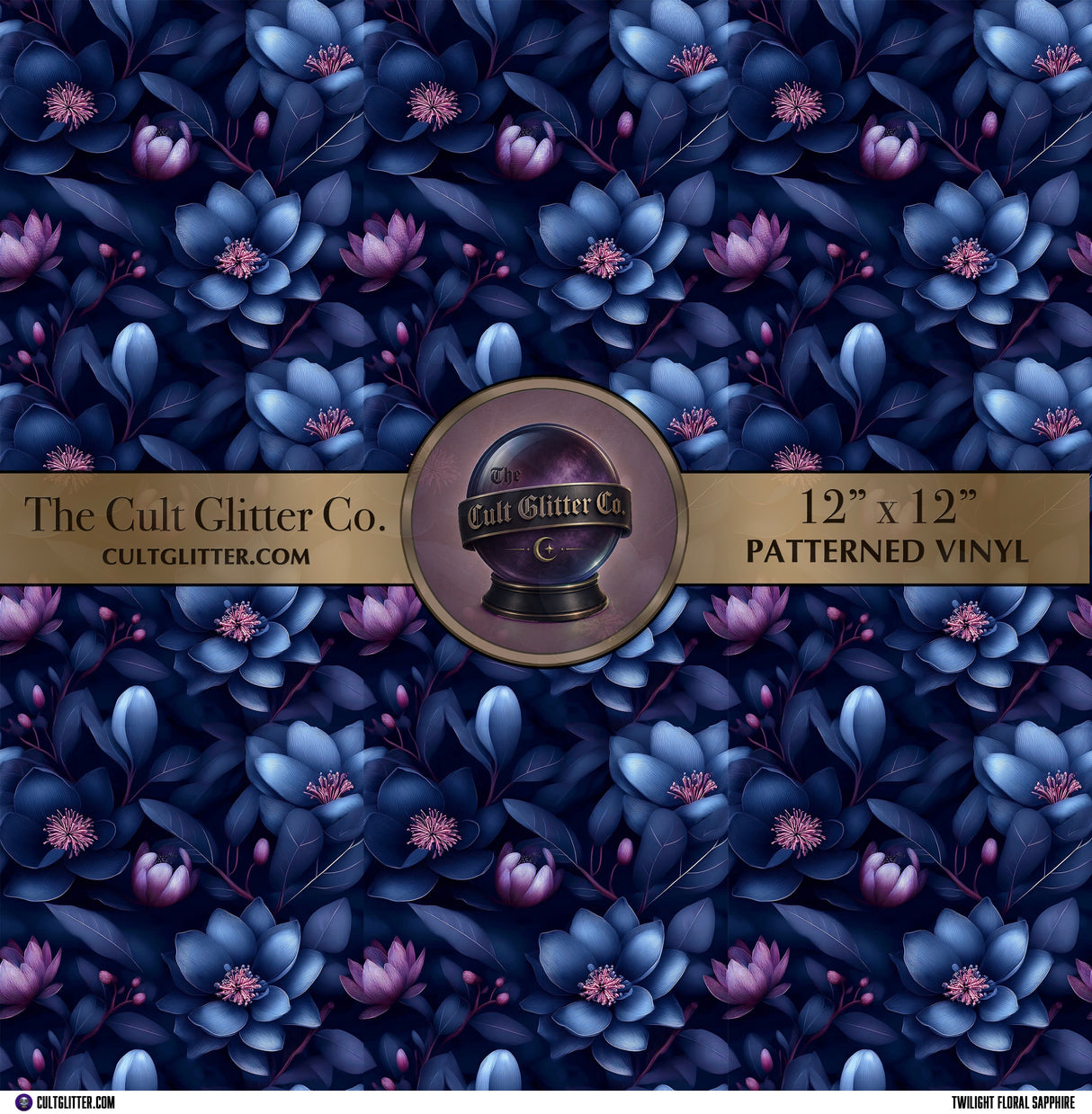 Twilight Floral Sapphire - Vinyl