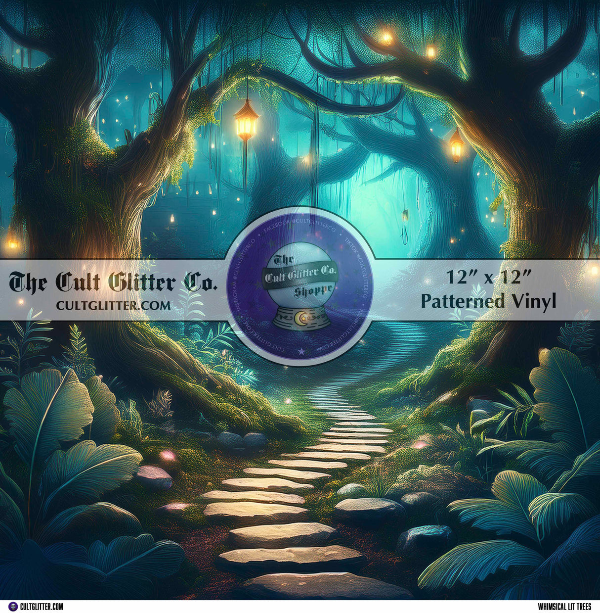 Whimsical Lit Trees - Vinyl