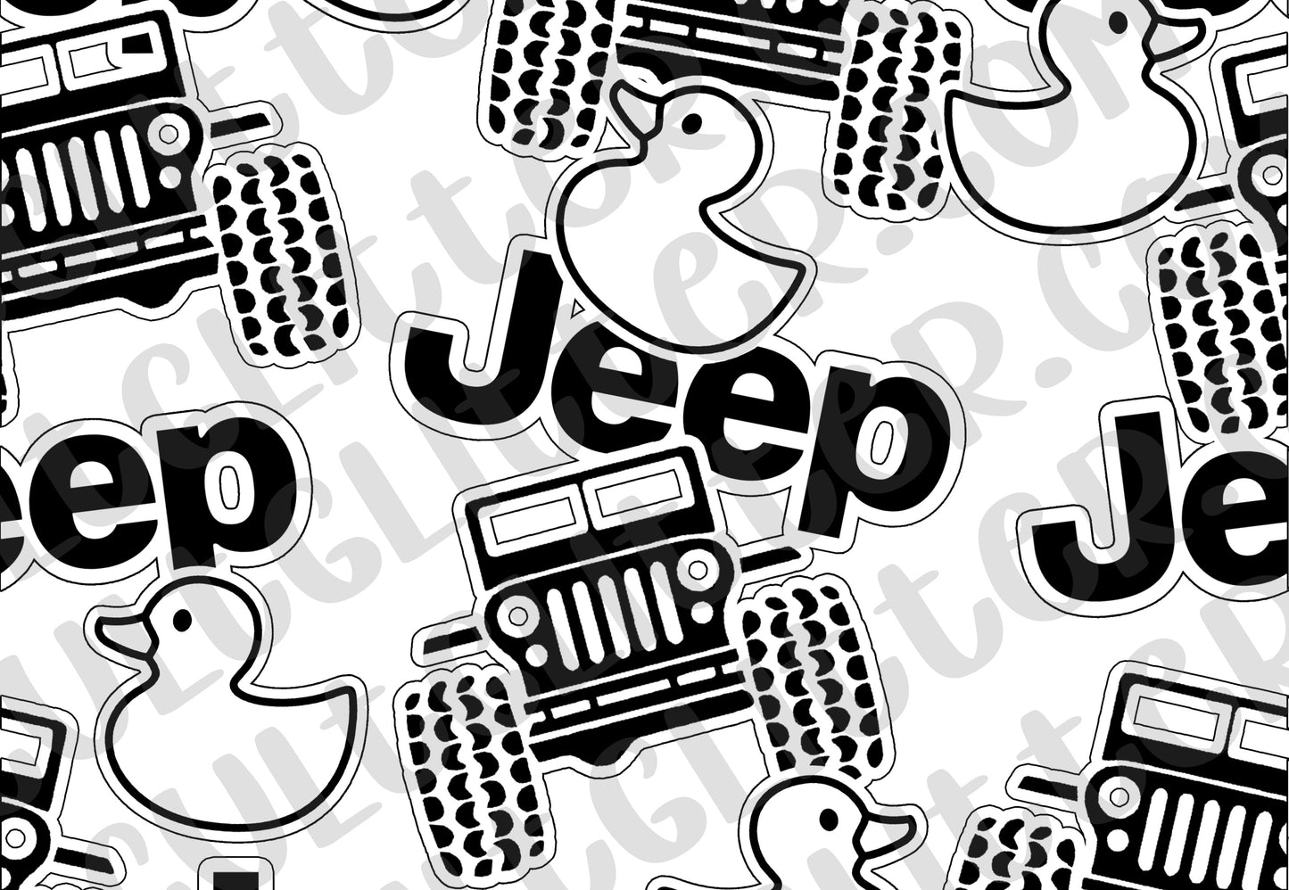 Jeep Ducky Tumbler Template