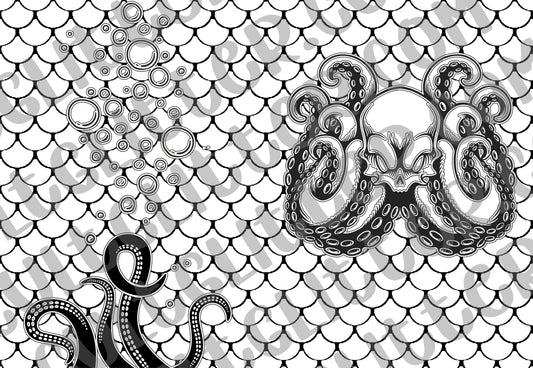 Octopus Tumbler Template