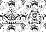 Planchette Moth Tumbler Template