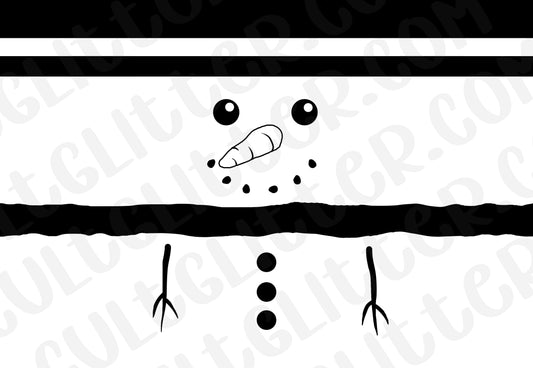 Snowman Tumbler Template