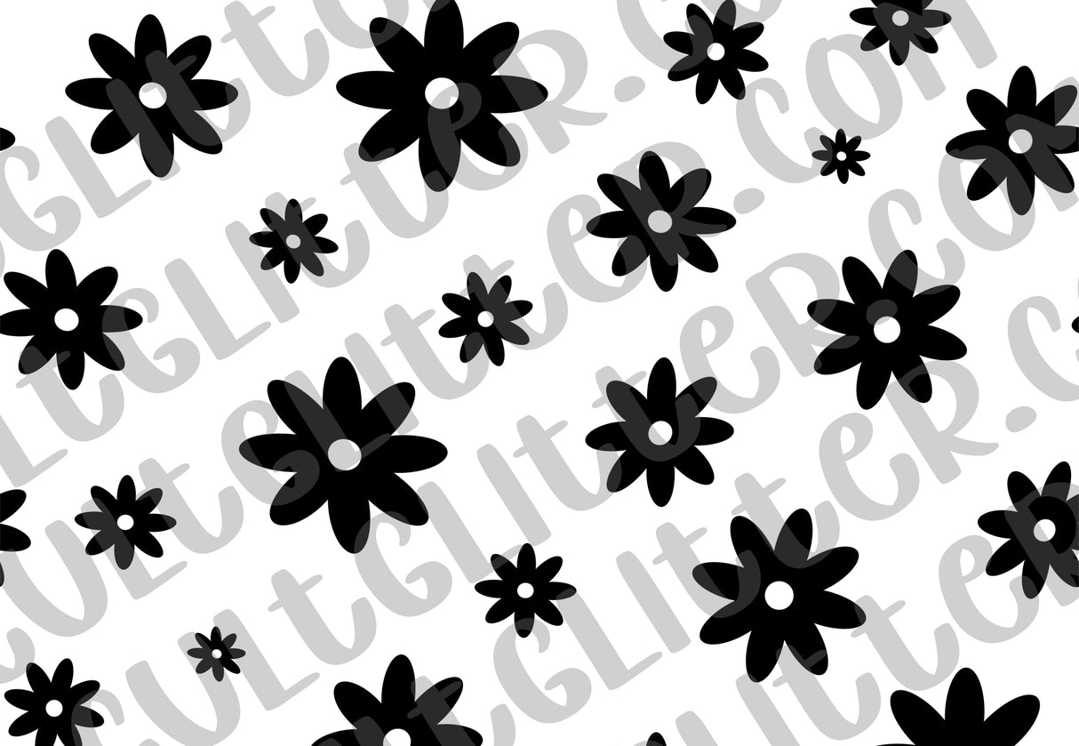 Spring Flowers Tumbler Template