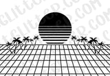 Synthwave Tumbler Template