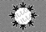 Trippy Weed Ring Tumbler Template