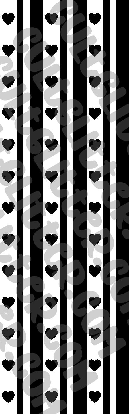 Hearts and Stripes Inkjoy Pen Template